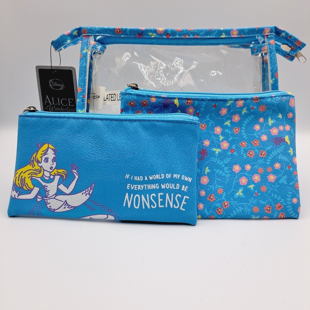 Vintage Disney Loungefly Alice in Wonderland 3 Piece Bag Set
